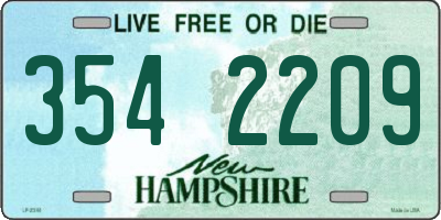 NH license plate 3542209