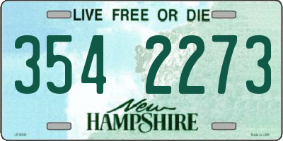 NH license plate 3542273