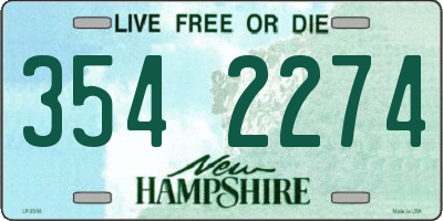 NH license plate 3542274