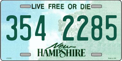 NH license plate 3542285