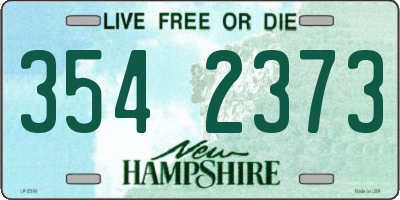 NH license plate 3542373