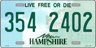 NH license plate 3542402