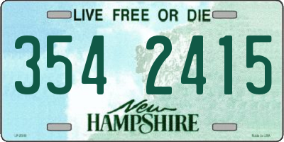NH license plate 3542415
