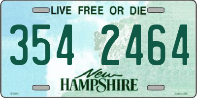 NH license plate 3542464