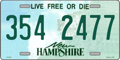 NH license plate 3542477