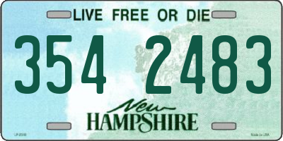 NH license plate 3542483