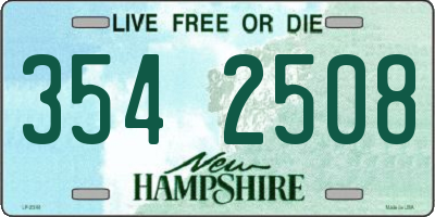 NH license plate 3542508