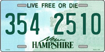 NH license plate 3542510
