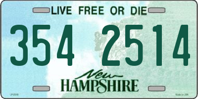 NH license plate 3542514