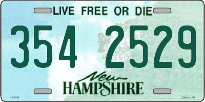 NH license plate 3542529