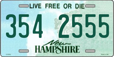NH license plate 3542555