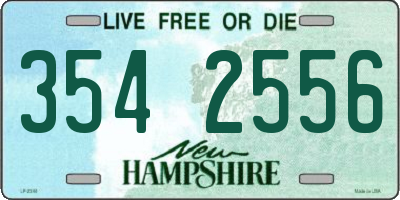 NH license plate 3542556