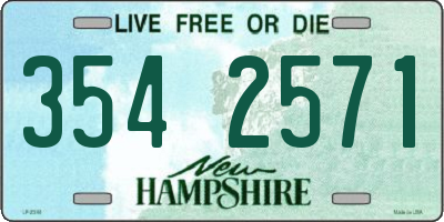 NH license plate 3542571