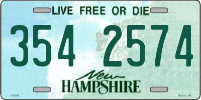 NH license plate 3542574