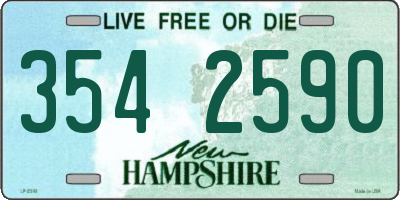 NH license plate 3542590