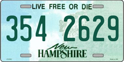 NH license plate 3542629