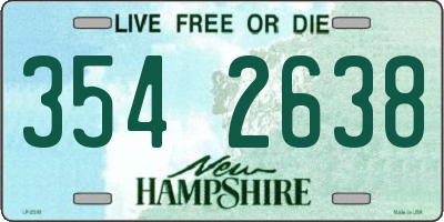 NH license plate 3542638