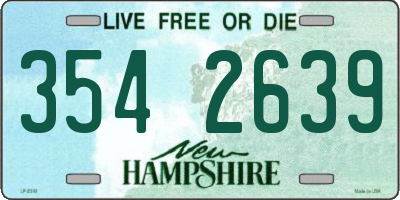 NH license plate 3542639