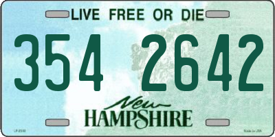 NH license plate 3542642