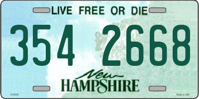 NH license plate 3542668