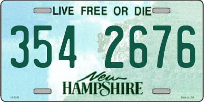 NH license plate 3542676