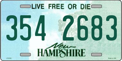 NH license plate 3542683