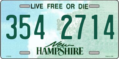 NH license plate 3542714
