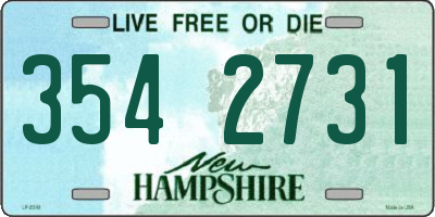 NH license plate 3542731