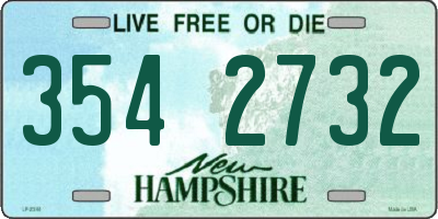 NH license plate 3542732
