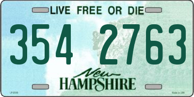 NH license plate 3542763