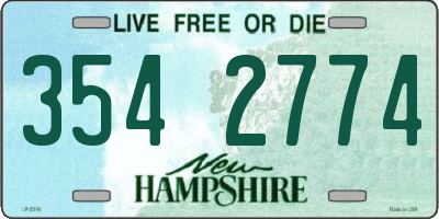 NH license plate 3542774
