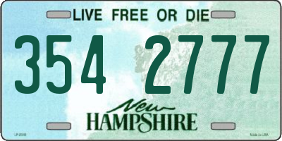 NH license plate 3542777