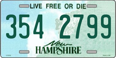 NH license plate 3542799