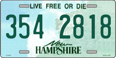 NH license plate 3542818