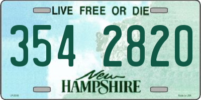 NH license plate 3542820