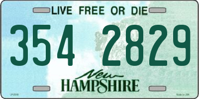 NH license plate 3542829