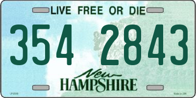 NH license plate 3542843