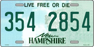 NH license plate 3542854