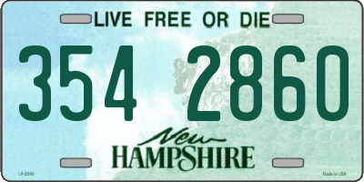 NH license plate 3542860
