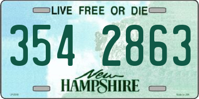 NH license plate 3542863