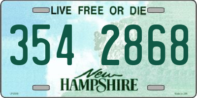 NH license plate 3542868