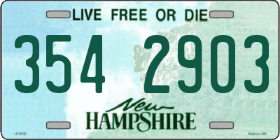 NH license plate 3542903