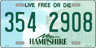 NH license plate 3542908