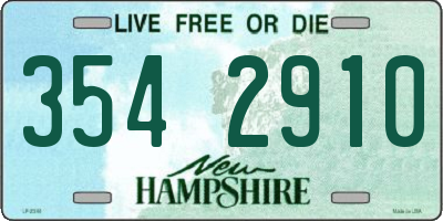 NH license plate 3542910