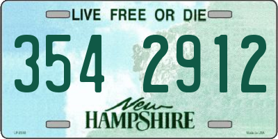 NH license plate 3542912