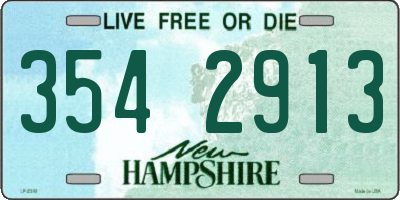 NH license plate 3542913