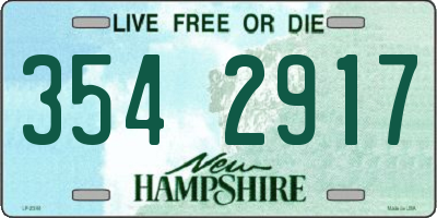 NH license plate 3542917