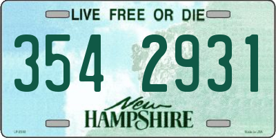 NH license plate 3542931