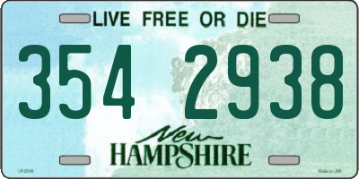 NH license plate 3542938