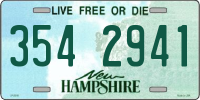 NH license plate 3542941